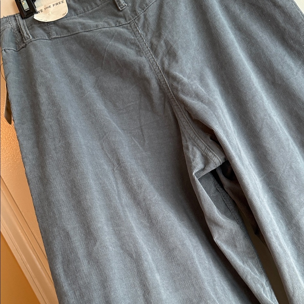 Free People Slate Gray Libre Wide-Leg Flare Cords 31 NWT - Picture 12 of 12
